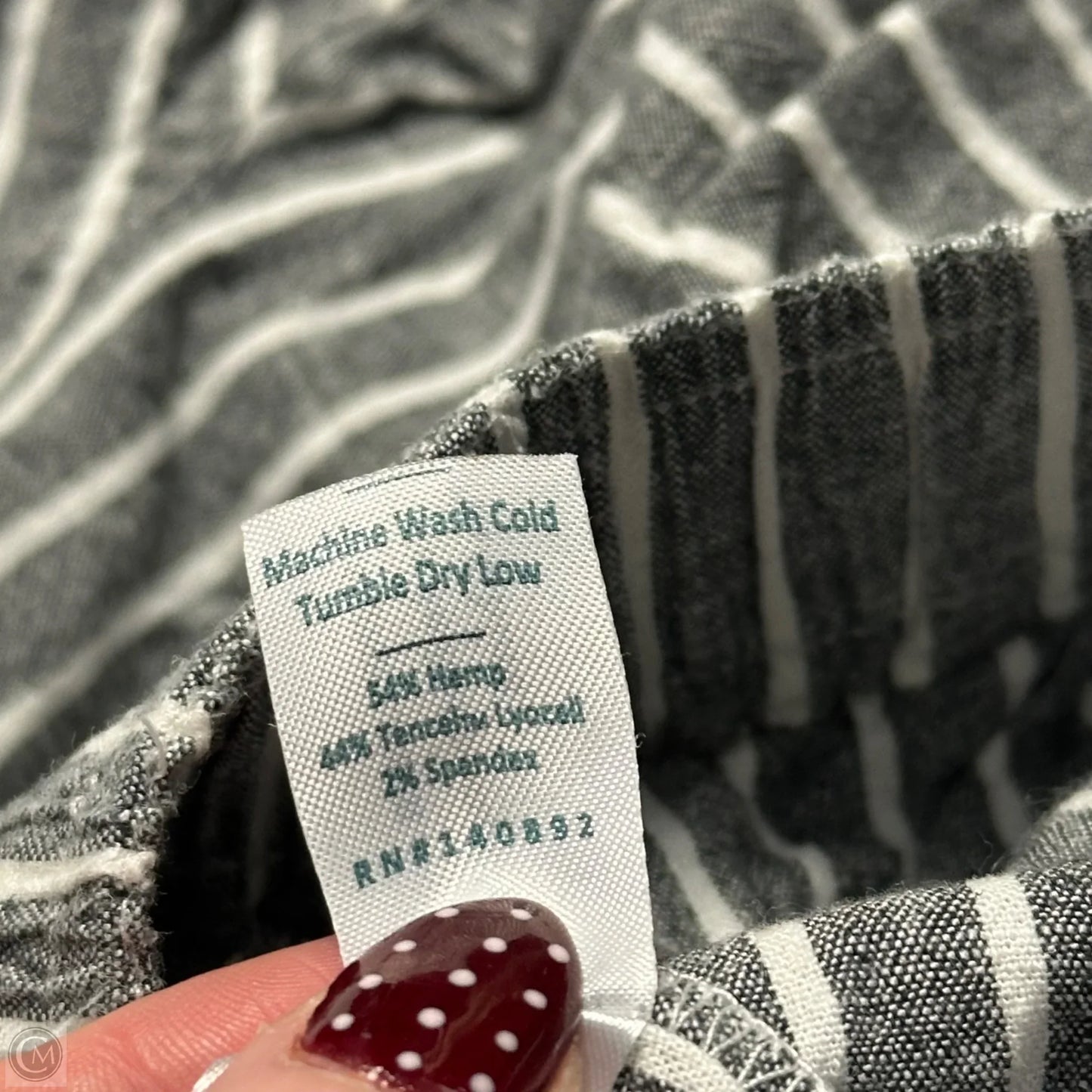 Shorts By Marine Layer In Grey & White, Size: 0