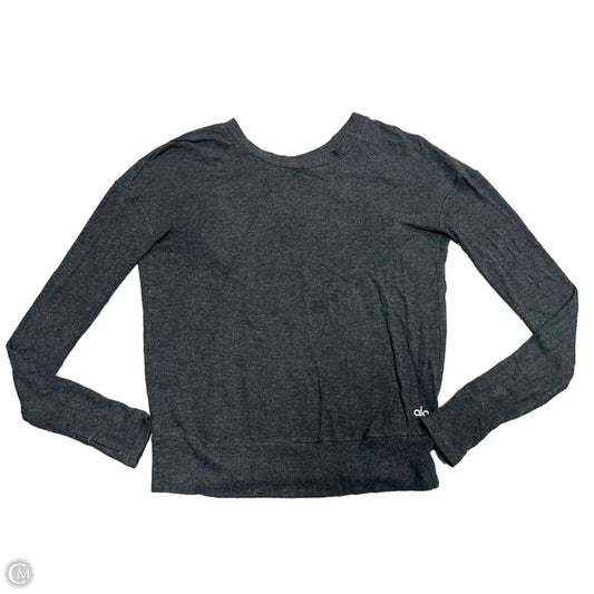 Sweatshirt Crewneck By Alo In Grey, Size: S