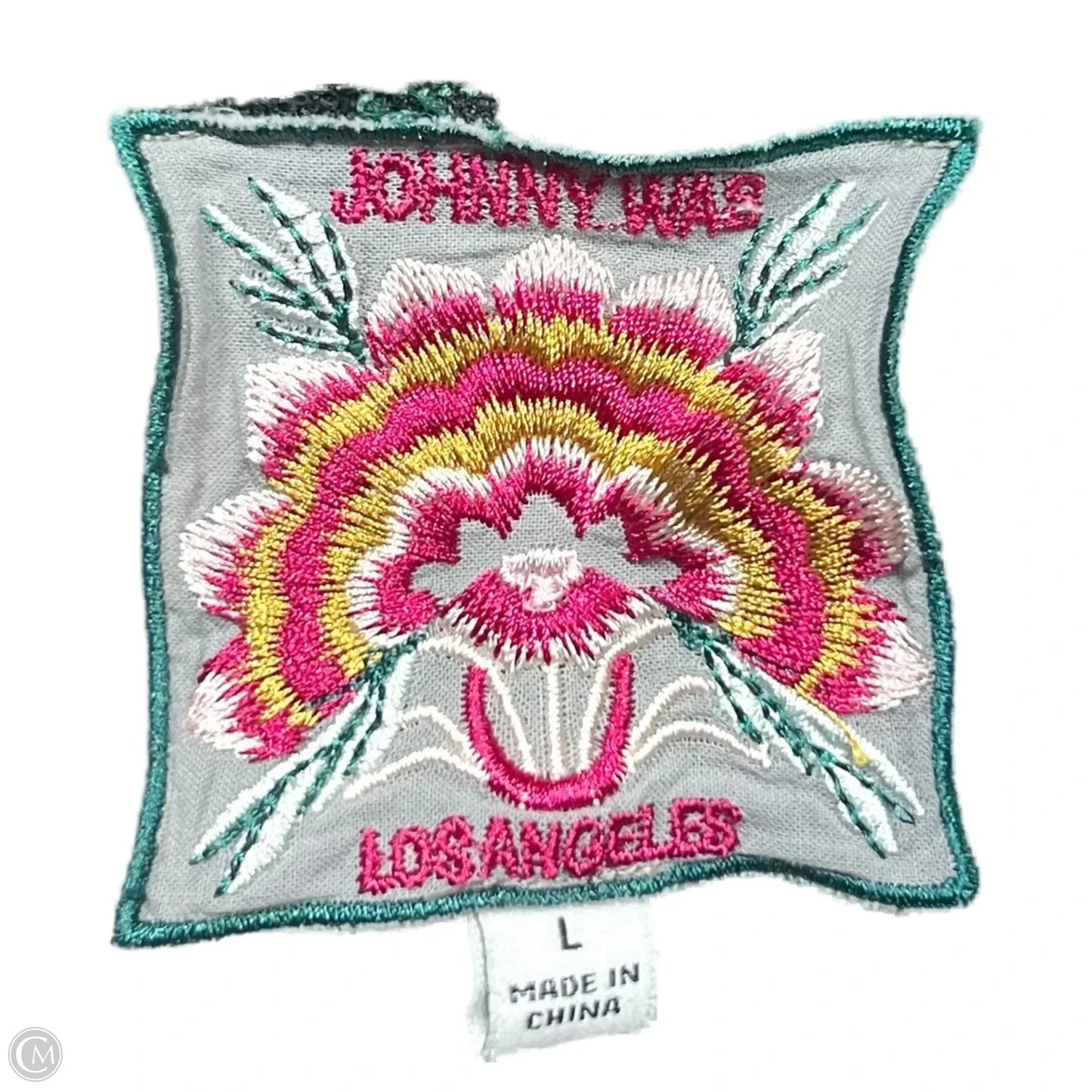 Dress Casual Short By Johnny Was In Floral Print, Size: L