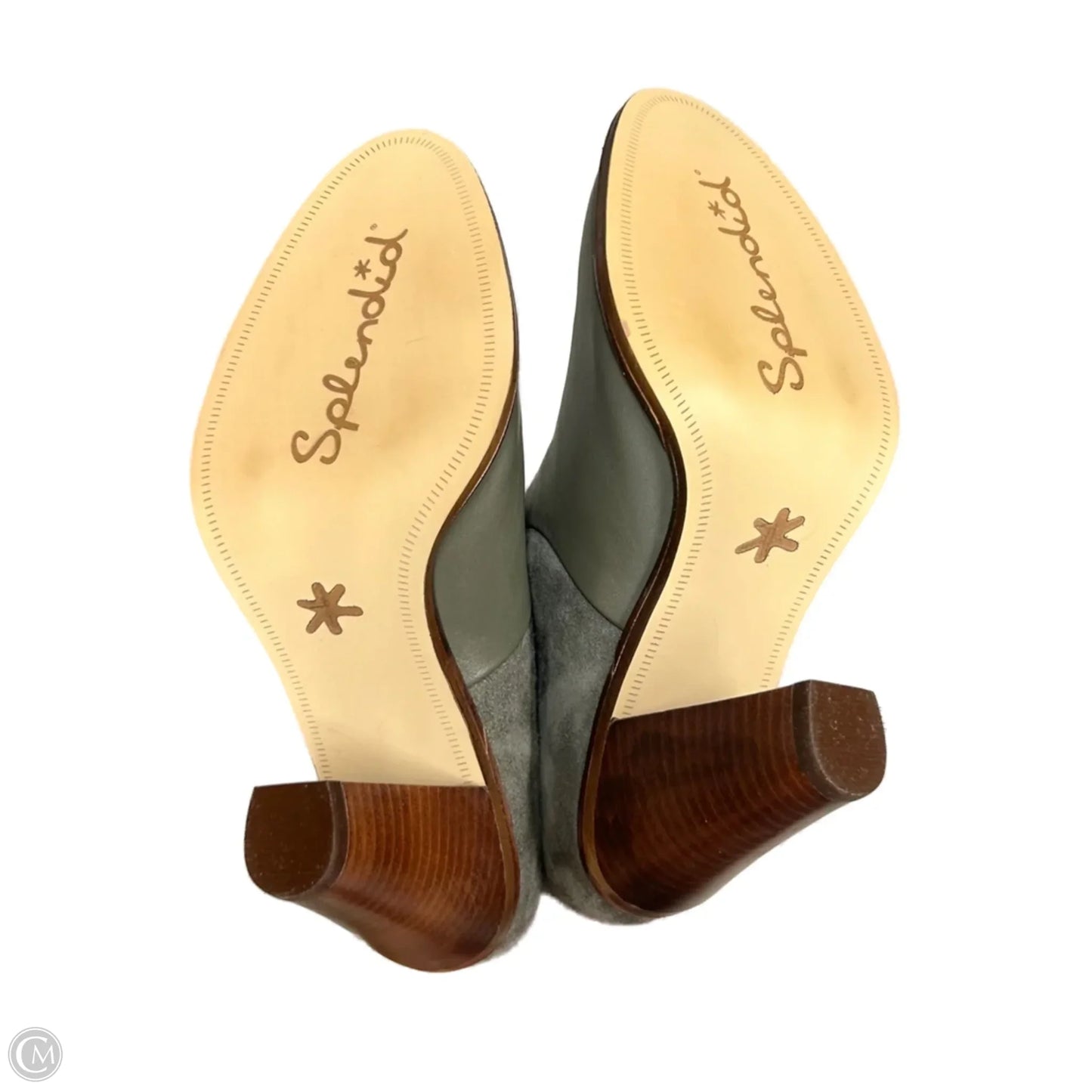 Boots Knee Heels By Splendid In Grey, Size: 6.5