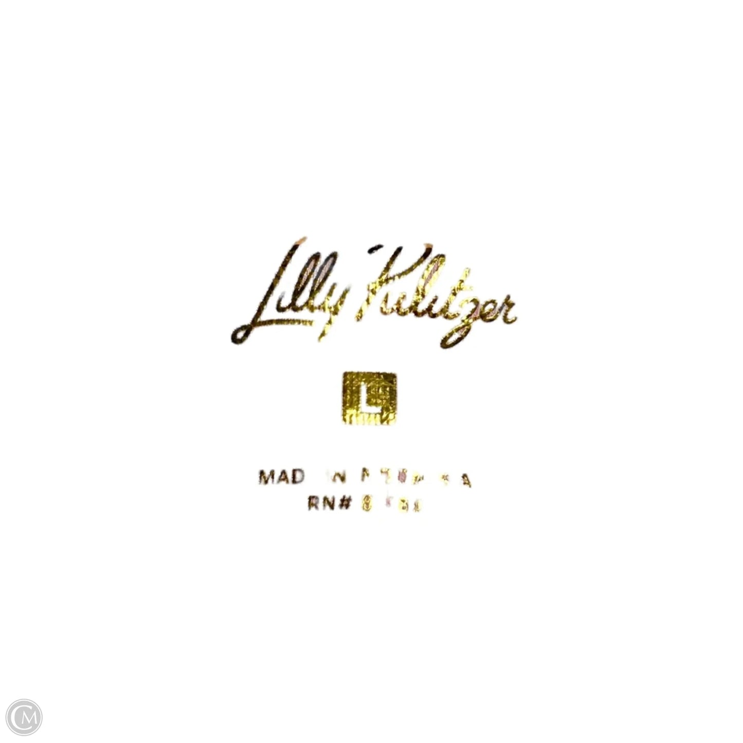 Top Short Sleeve Designer By Lilly Pulitzer In Pink, Size: L