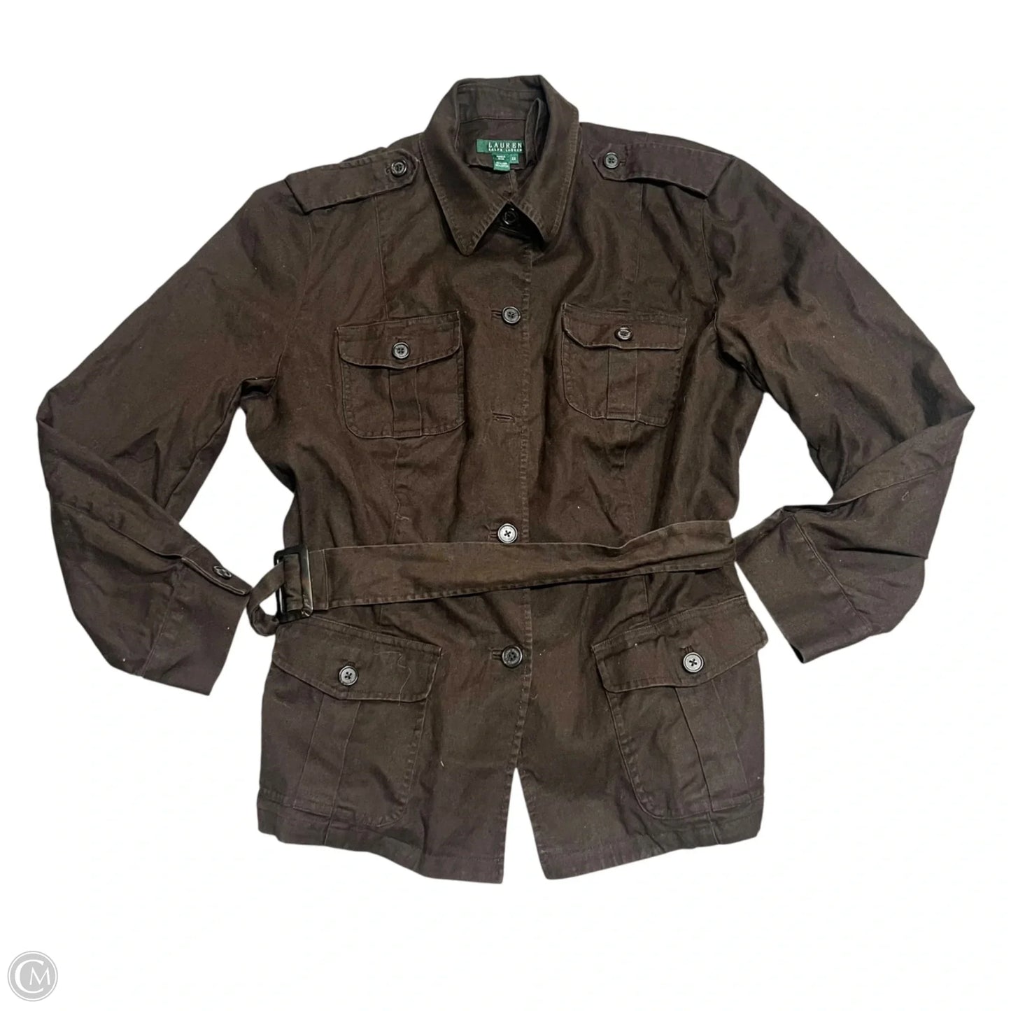 Jacket Utility By Lauren By Ralph Lauren In Brown, Size: 2x