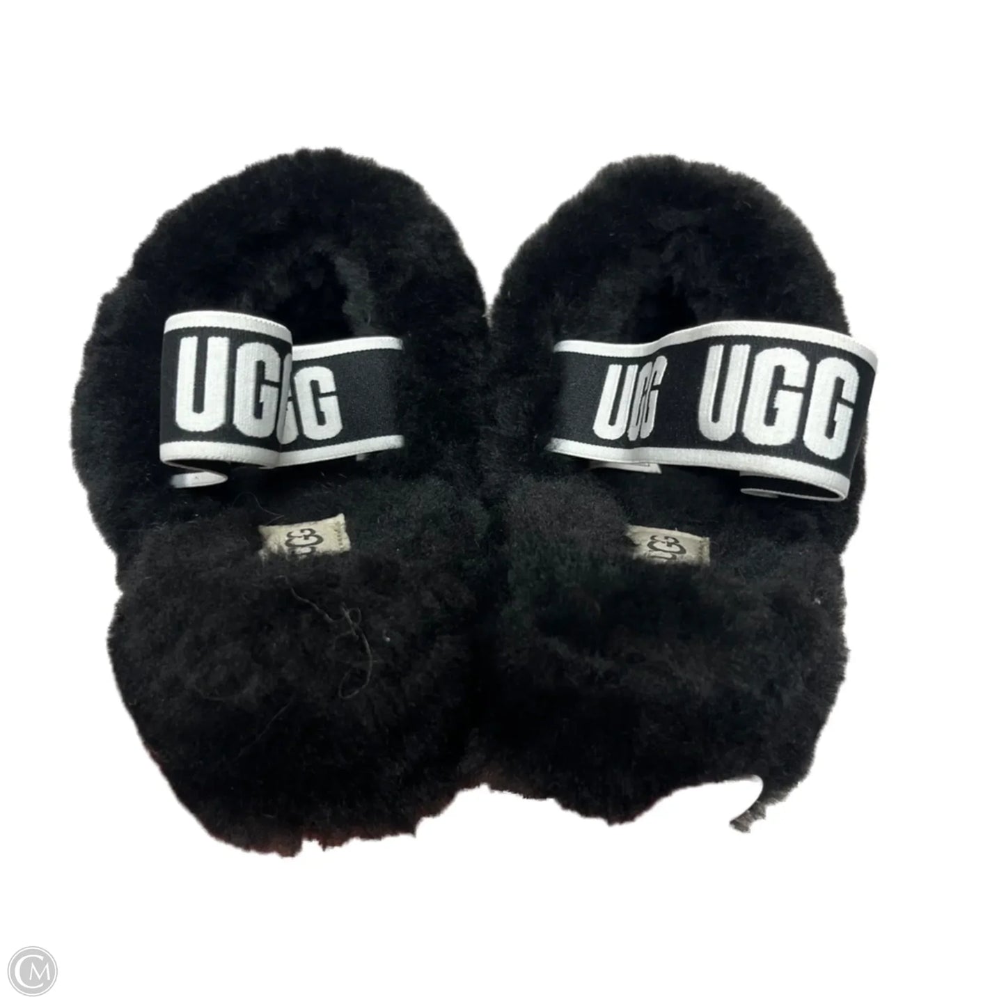 Slippers Designer By Ugg In Black, Size: 9