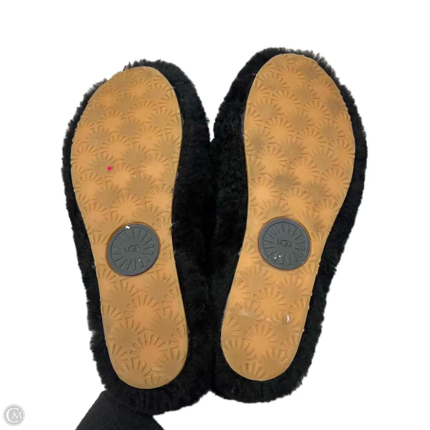 Slippers Designer By Ugg In Black, Size: 9