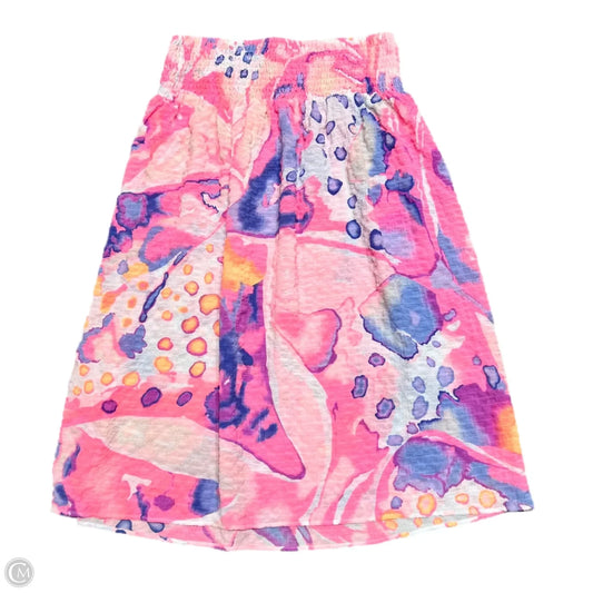 Skirt Designer By Lilly Pulitzer In Blue & Pink, Size: 4