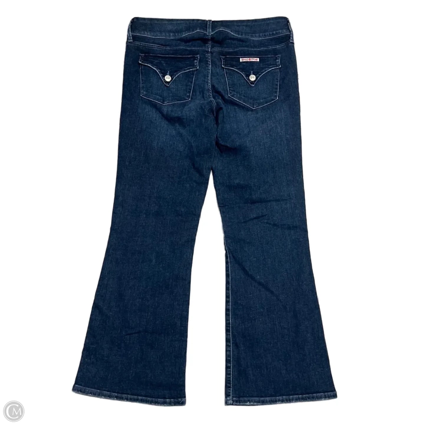 Jeans Flared By Hudson In Blue Denim, Size: 12