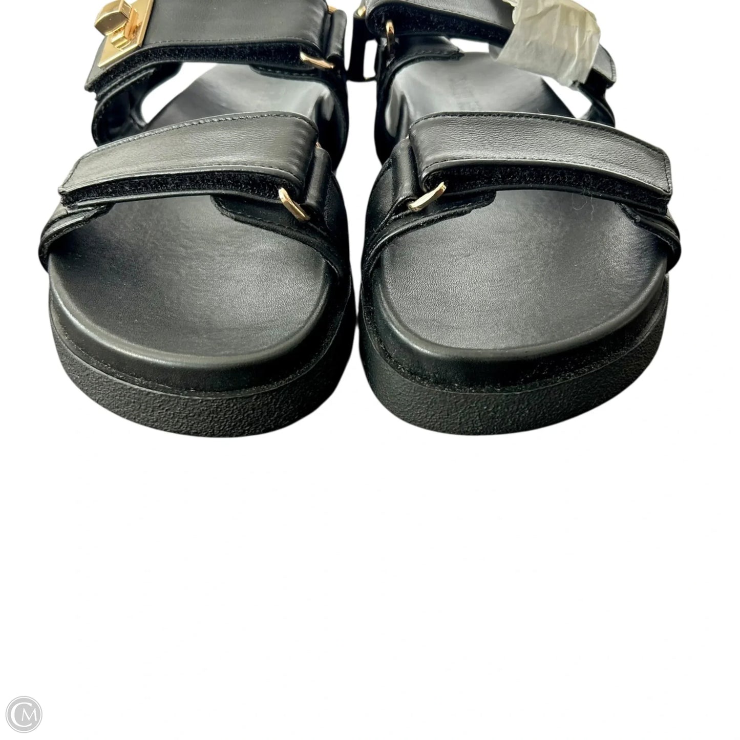 Sandals Heels Platform By Steve Madden In Black, Size: 6