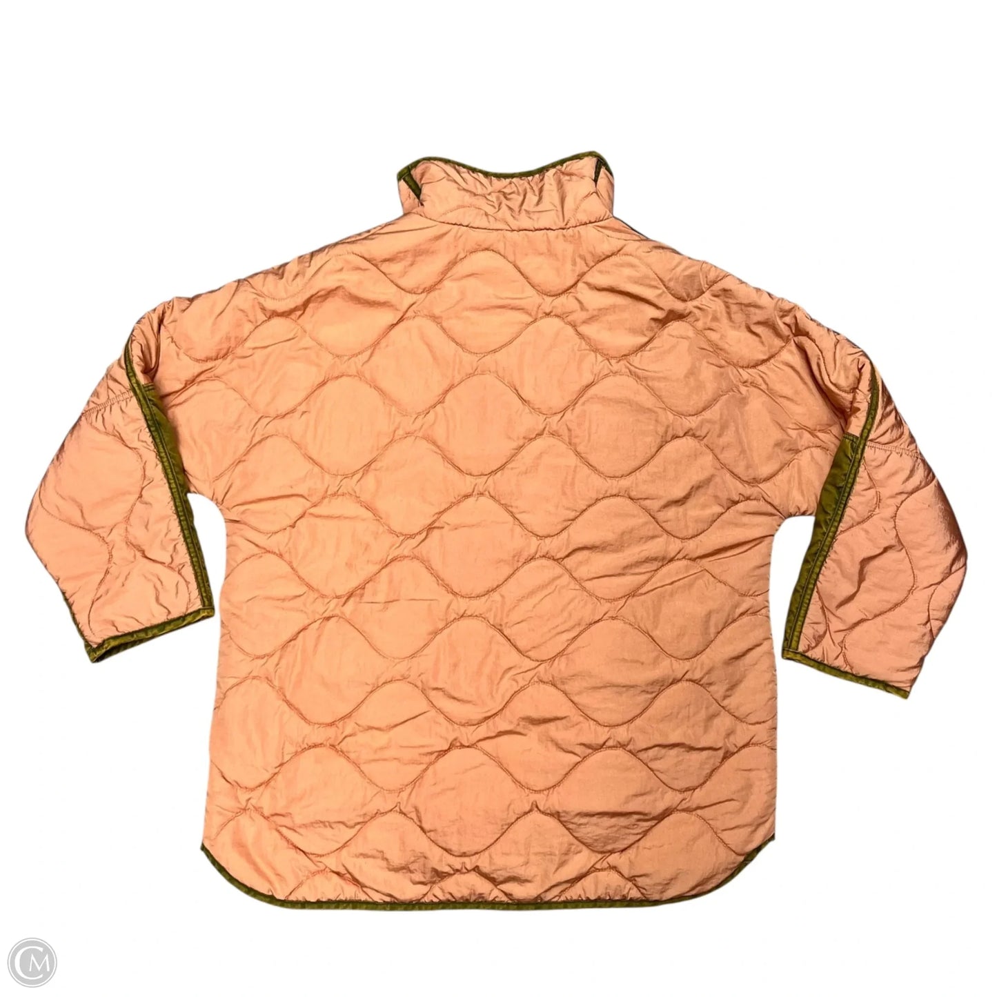 Jacket Puffer & Quilted By Free People In Green & Orange, Size: S