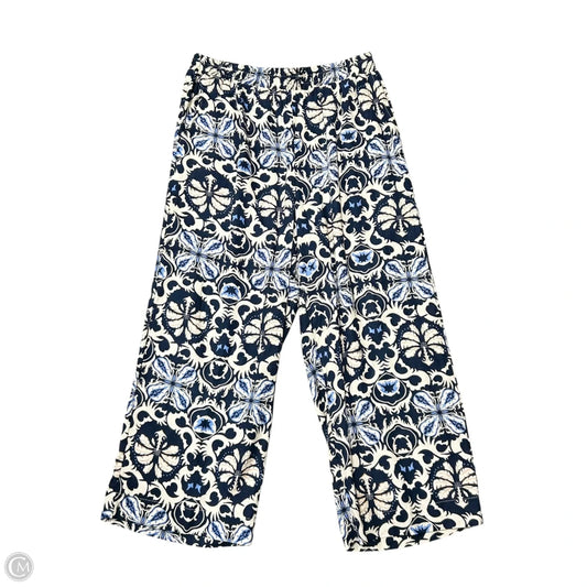 Pants Linen By Rachel Zoe In Blue & Cream, Size: 16