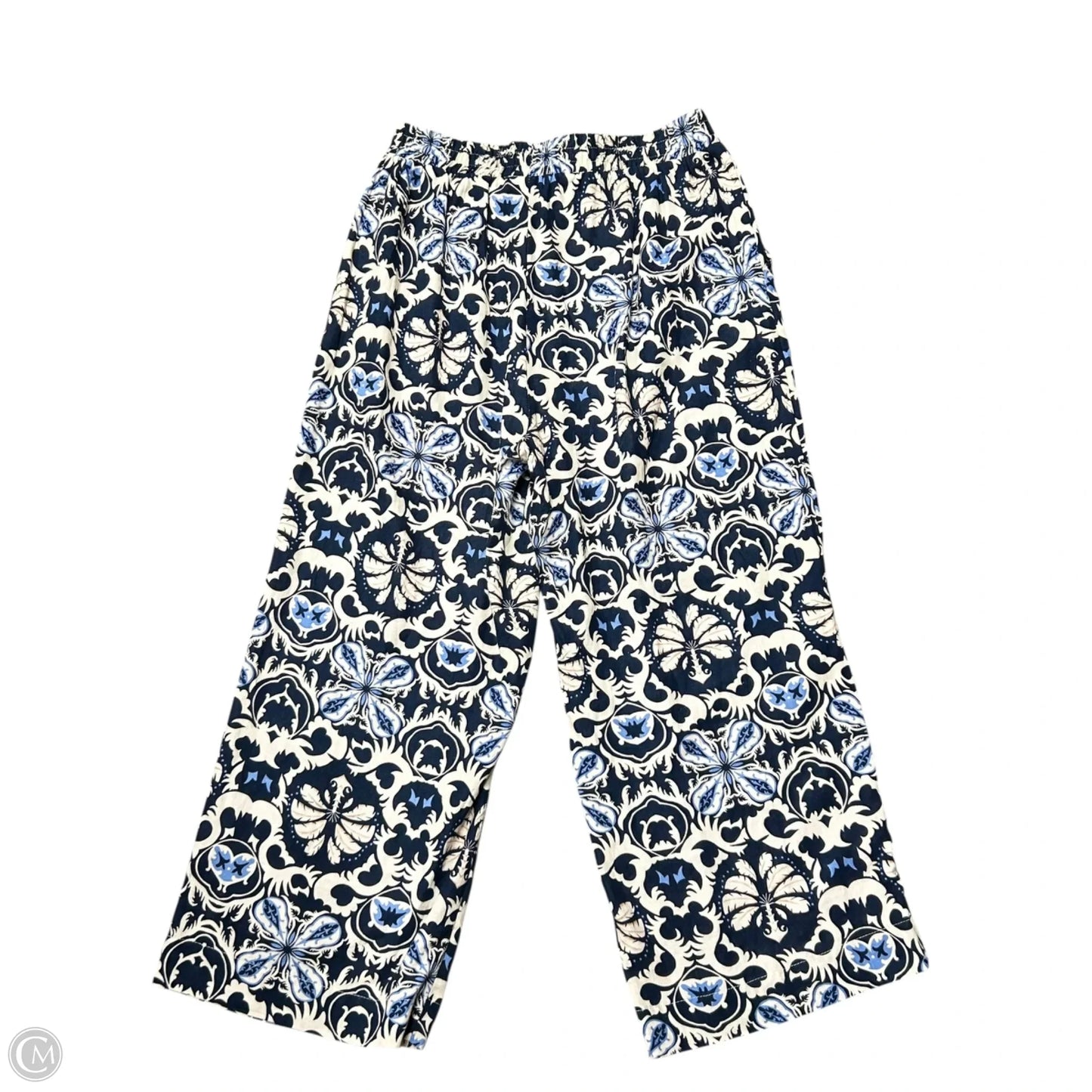 Pants Linen By Rachel Zoe In Blue & Cream, Size: 16