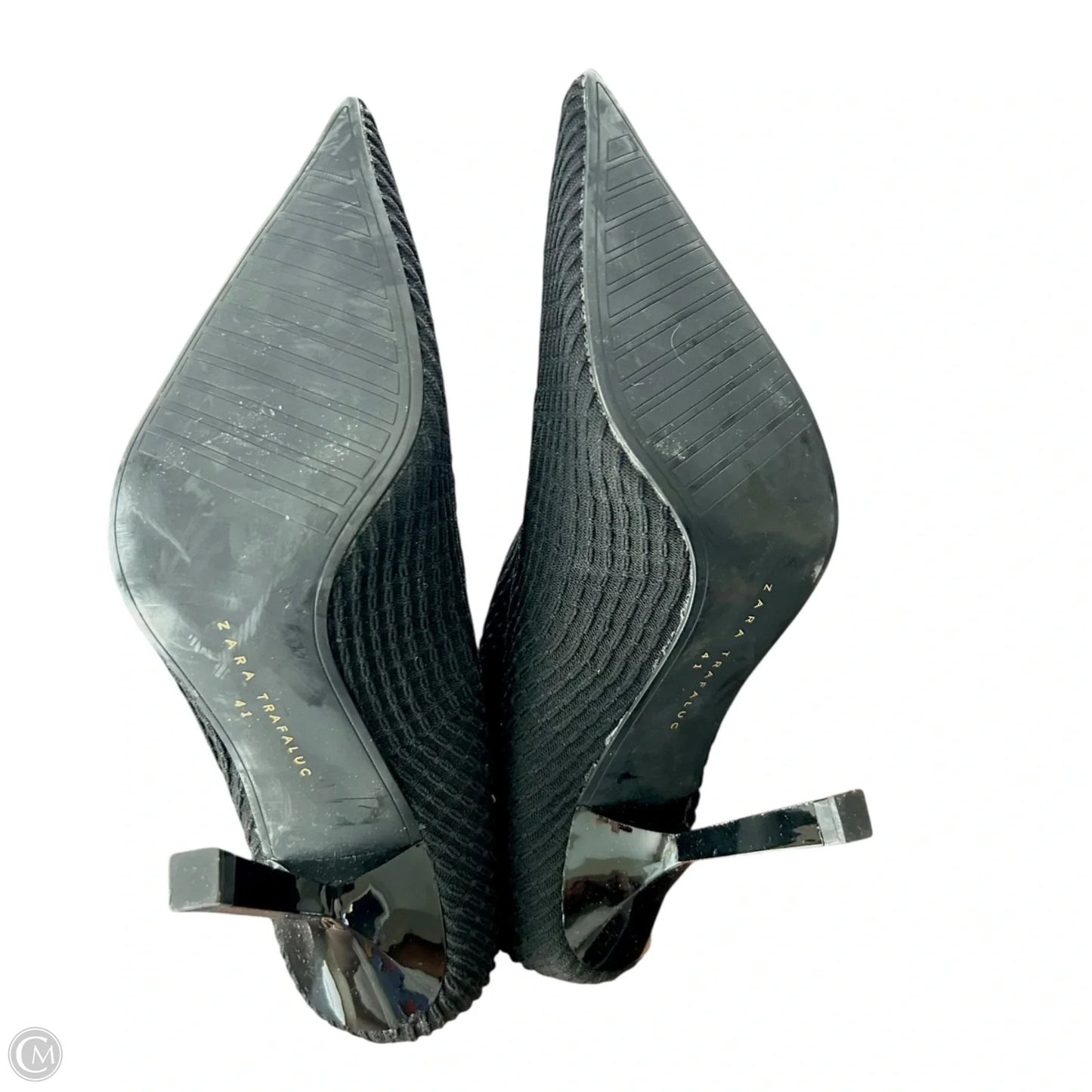 Boots Ankle Heels By Zara In Black, Size: 10