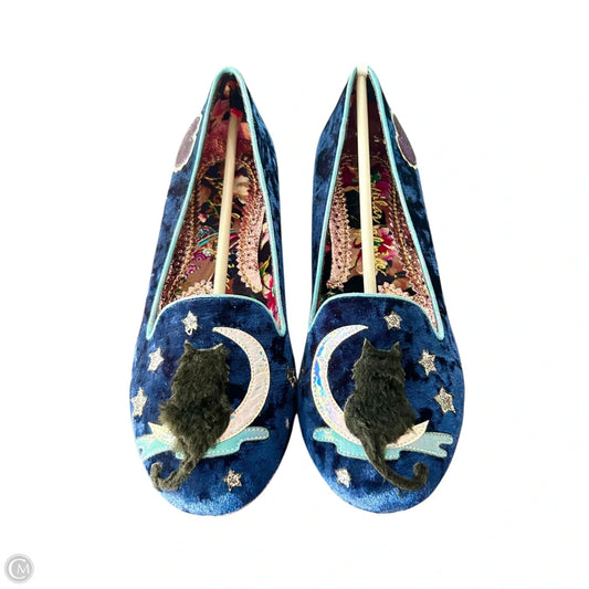 Shoes Flats By Irregular Choice In Blue, Size: 10