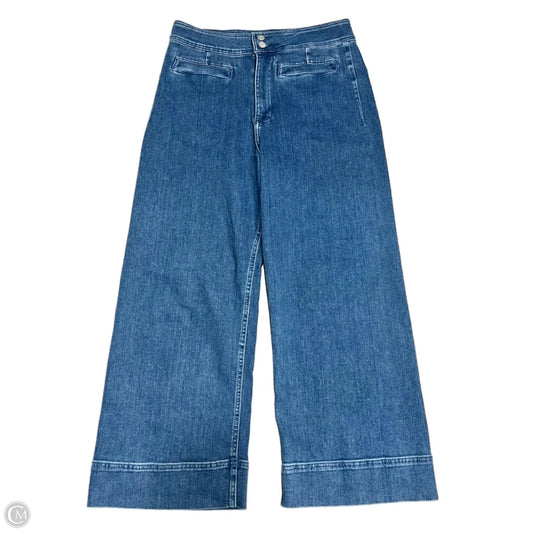 Jeans Wide Leg By Pilcro In Blue Denim, Size: 14