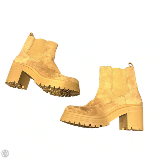 Boots Ankle Heels By Anne Klein In Tan, Size: 9