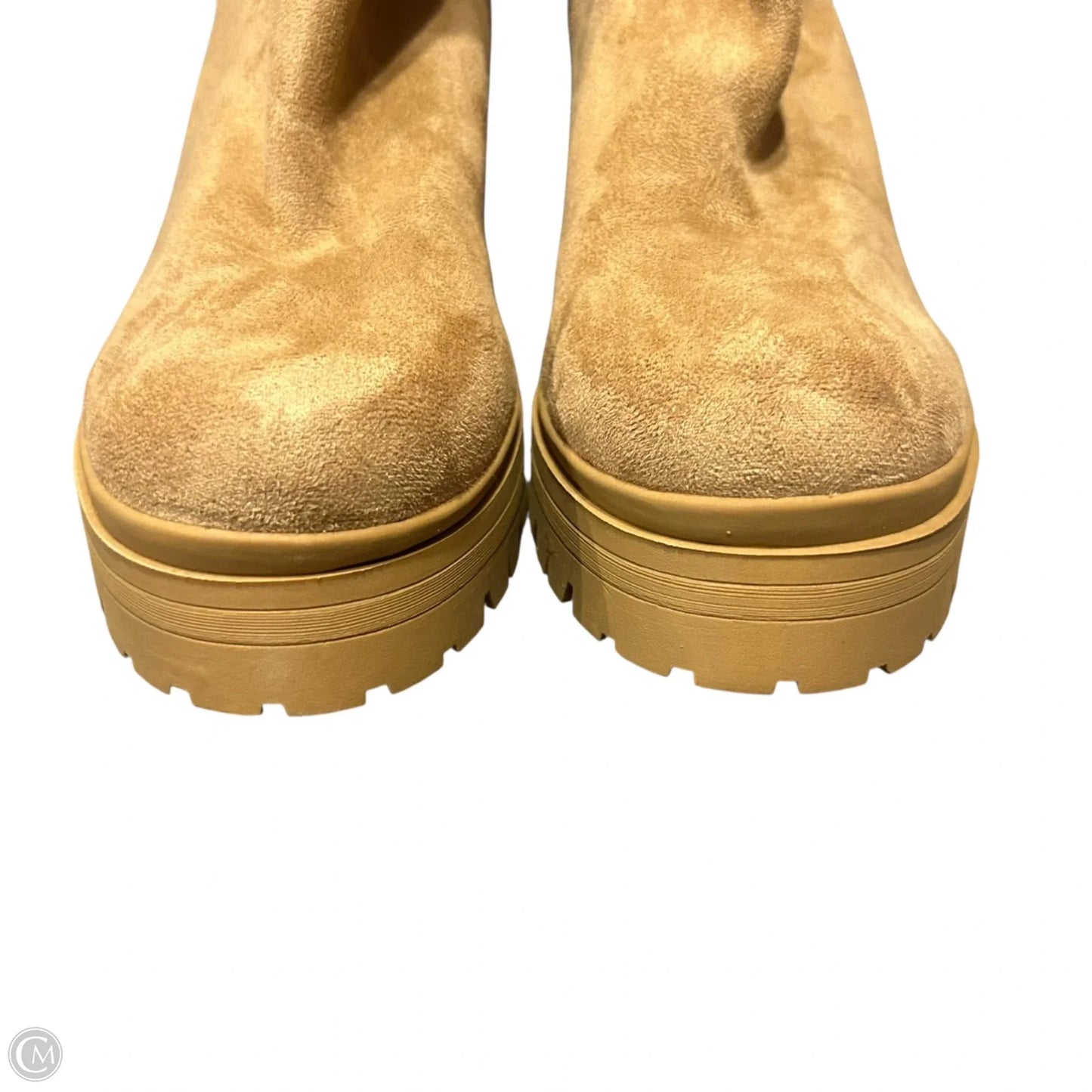 Boots Ankle Heels By Anne Klein In Tan, Size: 9