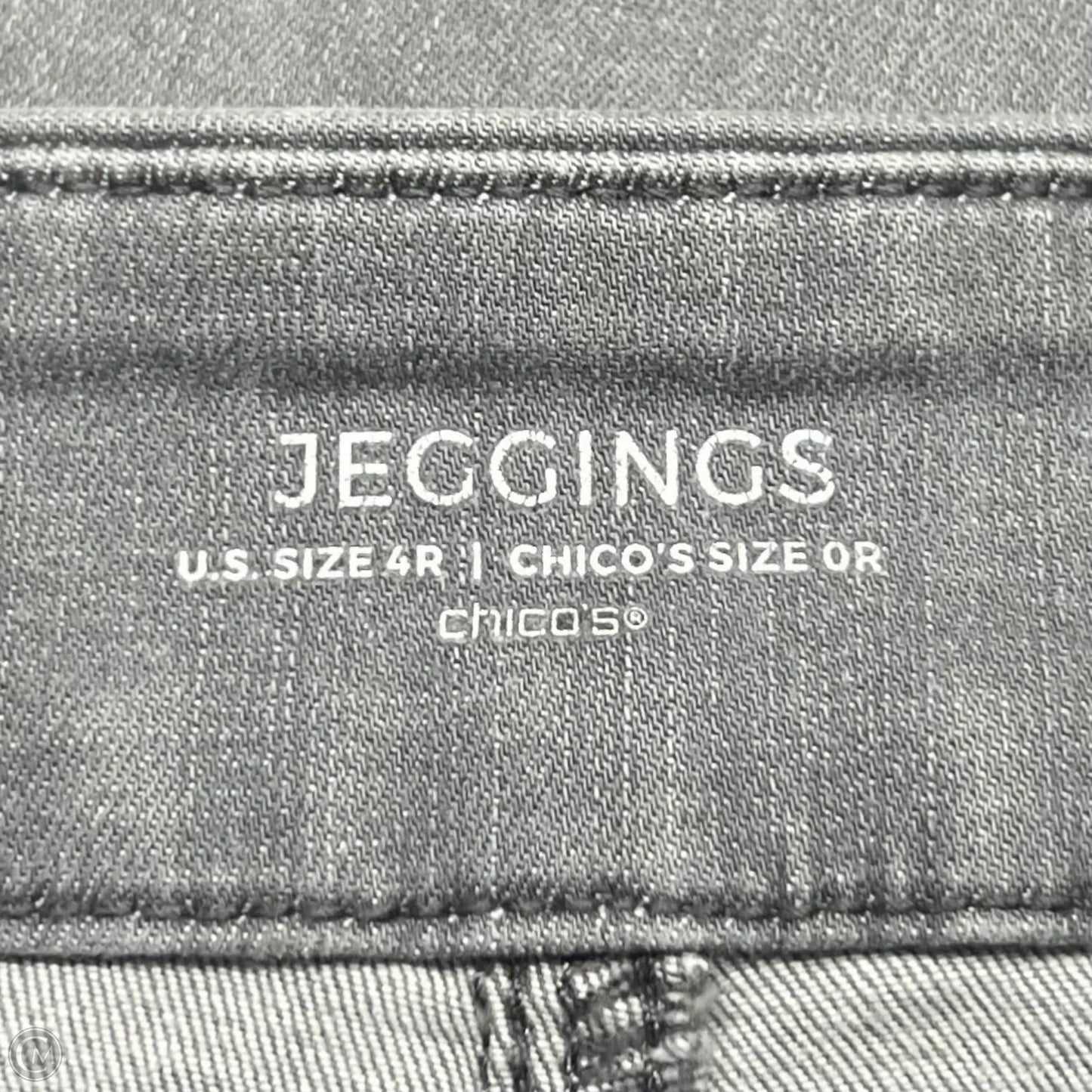 Jeans Jeggings By Chicos In Grey, Size: 4