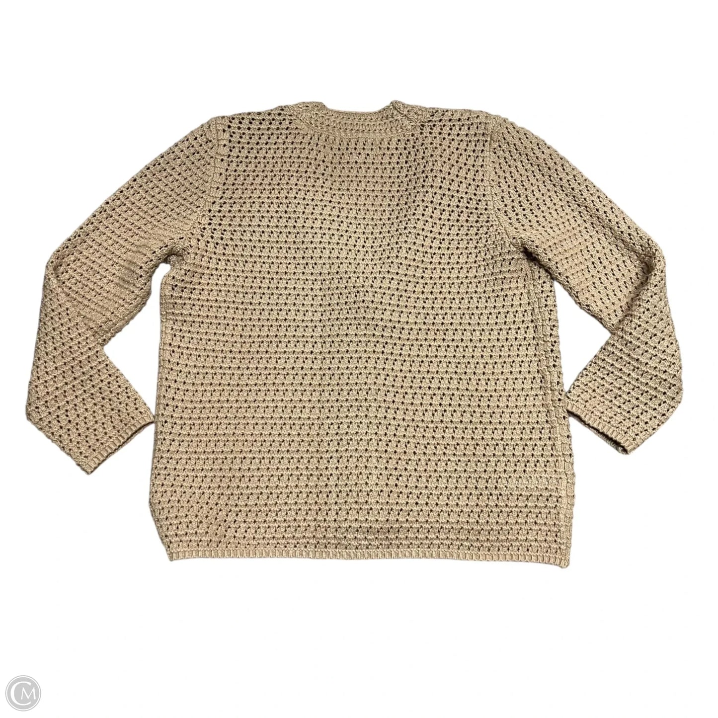 Sweater Cardigan By Loft In Tan, Size: S