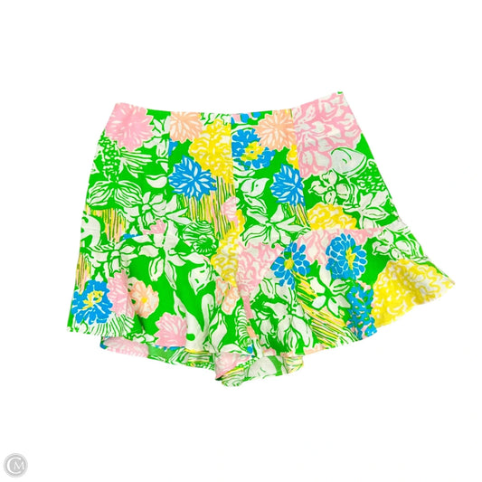 Shorts Designer By Lilly Pulitzer In Green & Pink, Size: 0
