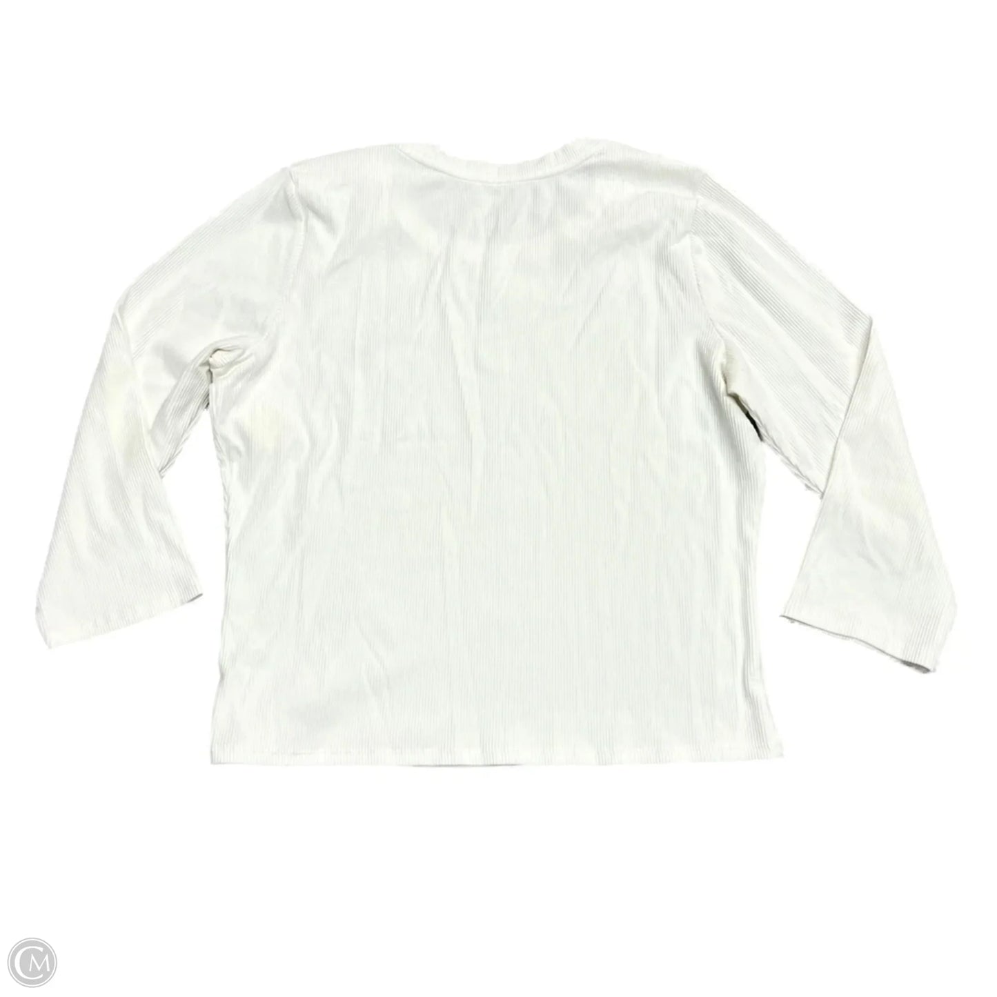 Top Long Sleeve Designer By Lilly Pulitzer In Cream, Size: Xl