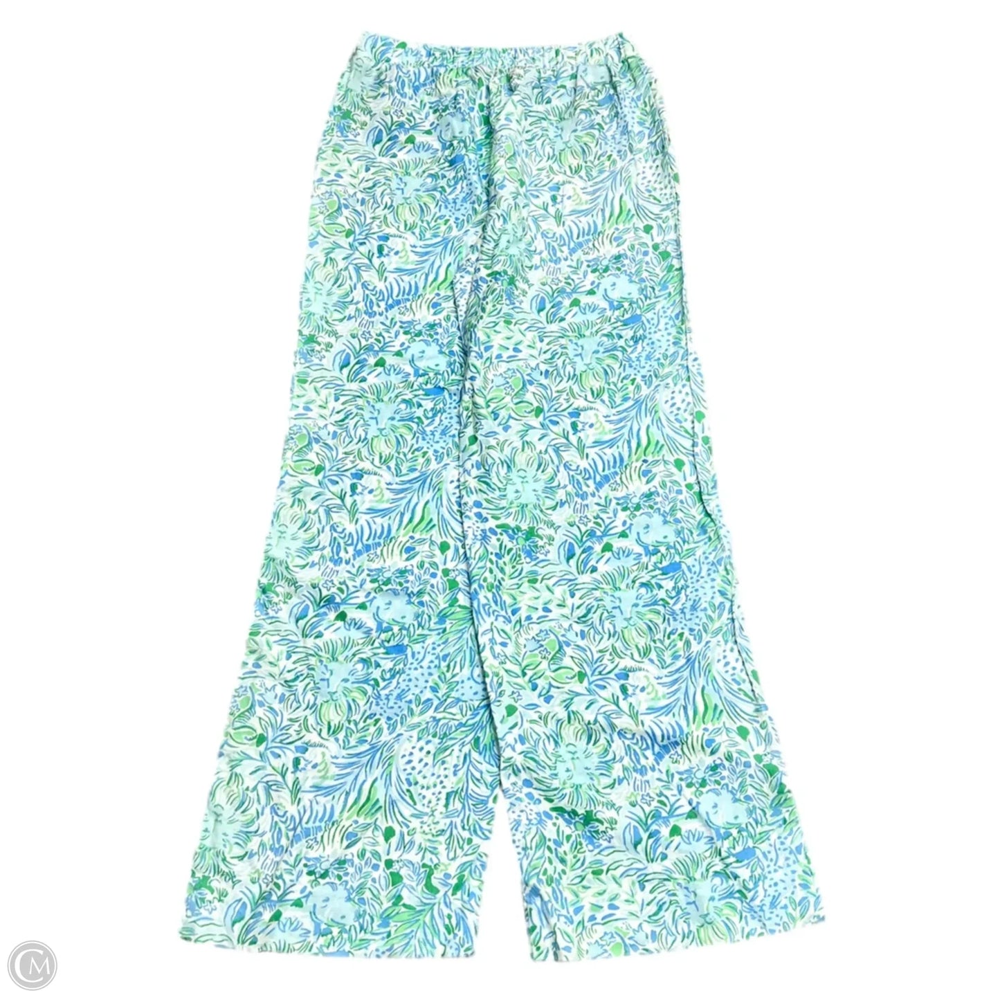 Pants Designer By Lilly Pulitzer In Blue & Green, Size: 4