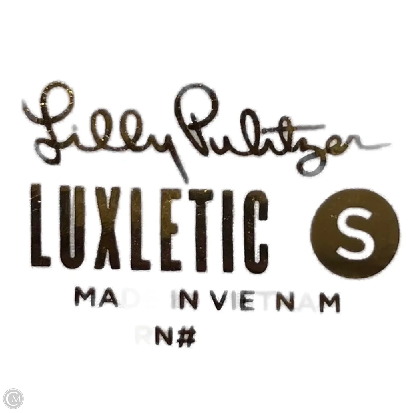 Dress Designer By Lilly Pulitzer In Green & White, Size: S