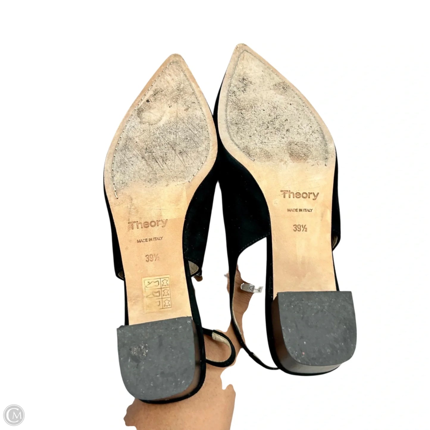 Shoes Heels Block By Theory In Black, Size: 9