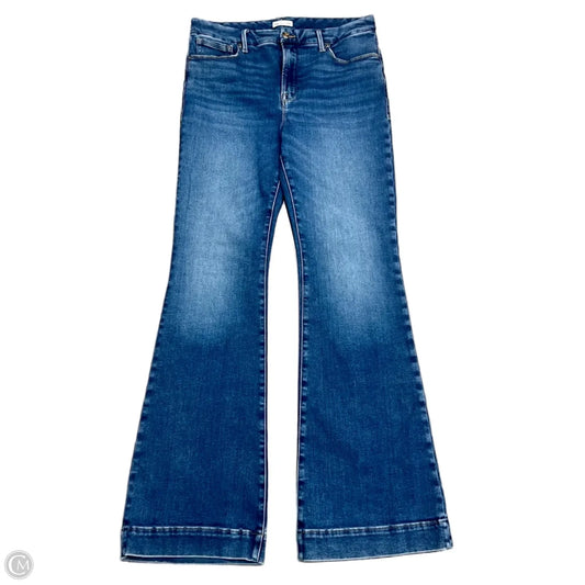 Jeans Boot Cut By Good American In Blue Denim, Size: 14
