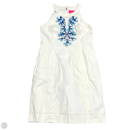 Dress Designer By Lilly Pulitzer In Blue & White, Size: M