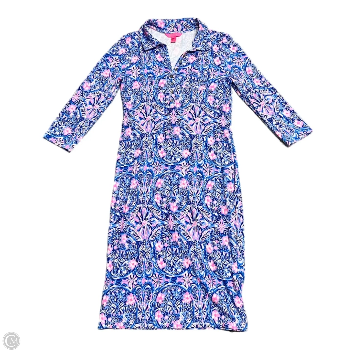 Dress Designer By Lilly Pulitzer In Blue & Pink, Size: S