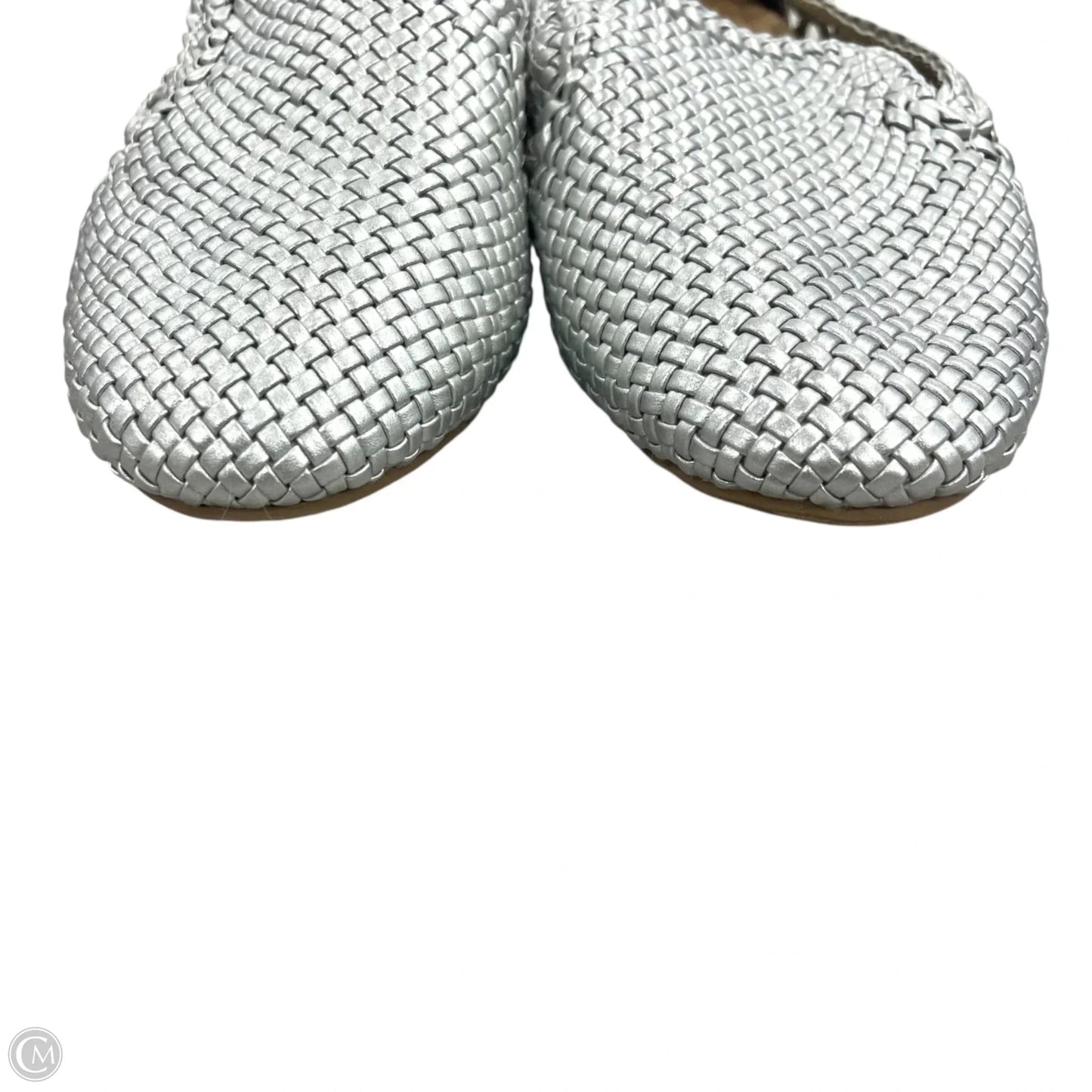 Shoes Flats By Birdies In Silver, Size: 6