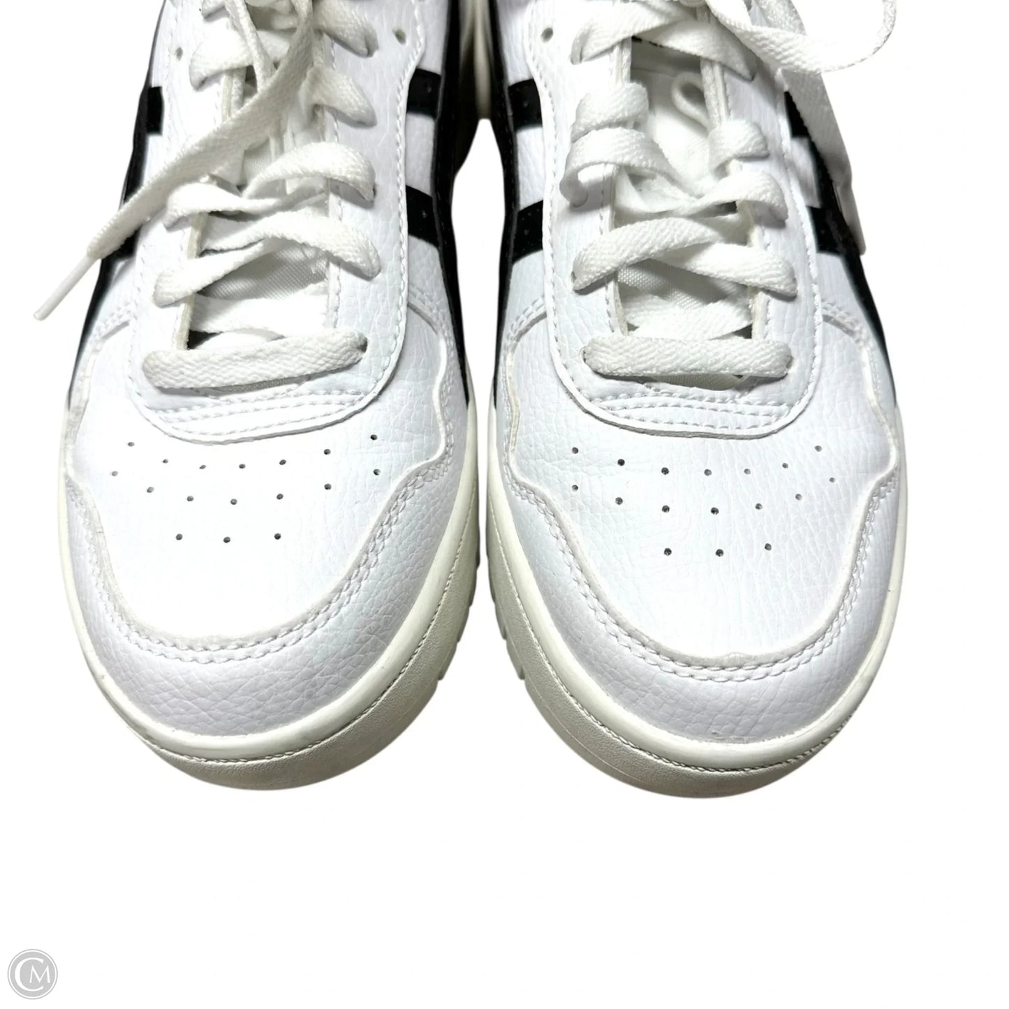 Shoes Sneakers By Asics In Black & White, Size: 7