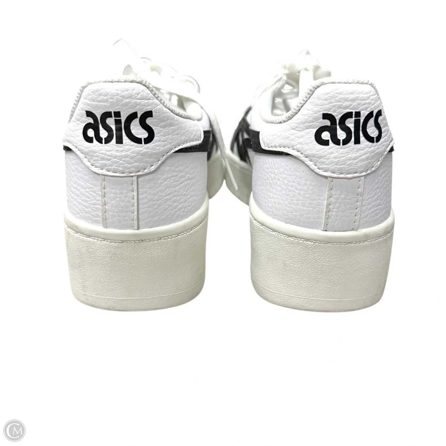 Shoes Sneakers By Asics In Black & White, Size: 7