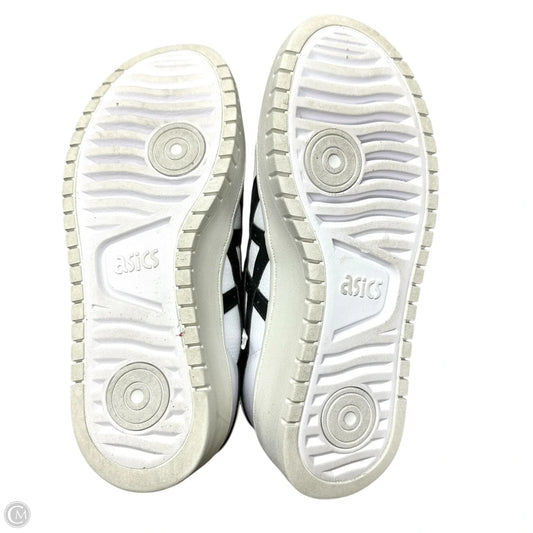Shoes Sneakers By Asics In Black & White, Size: 7