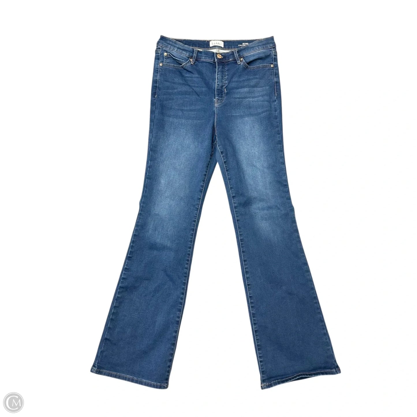 Jeans Boot Cut By Nicole Miller In Blue Denim, Size: 12