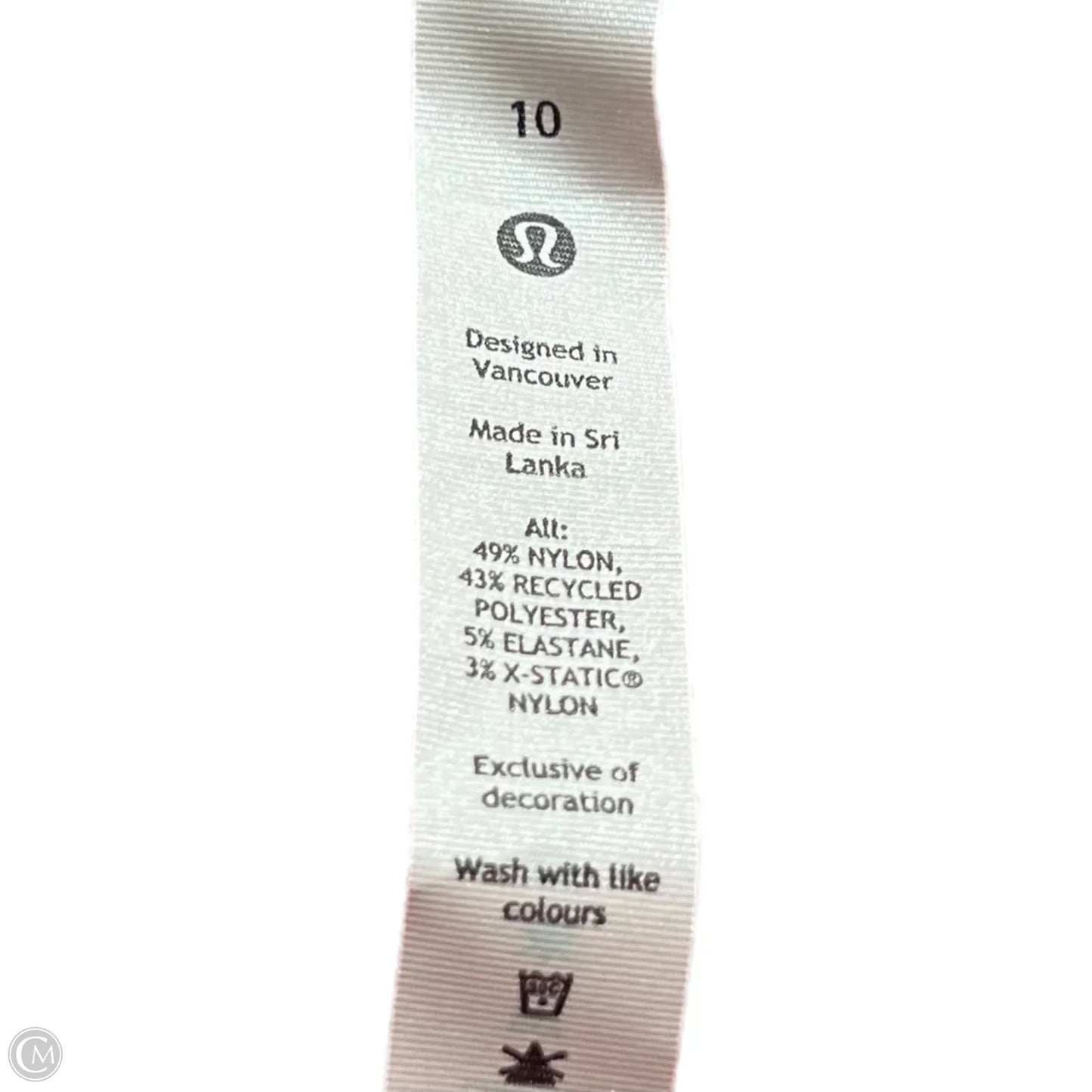 Athletic Top Short Sleeve By Lululemon In Coral, Size: M