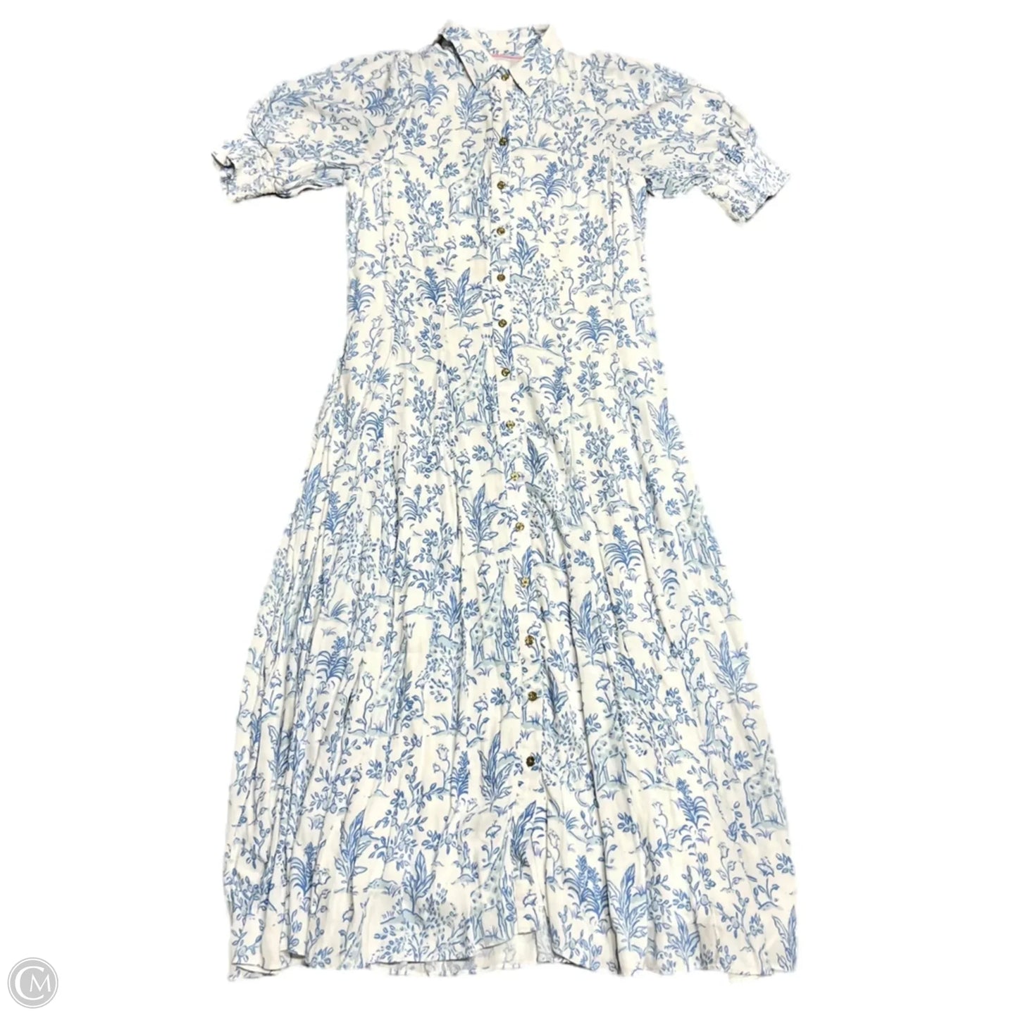 Dress Designer By Lilly Pulitzer In Blue & White, Size: S