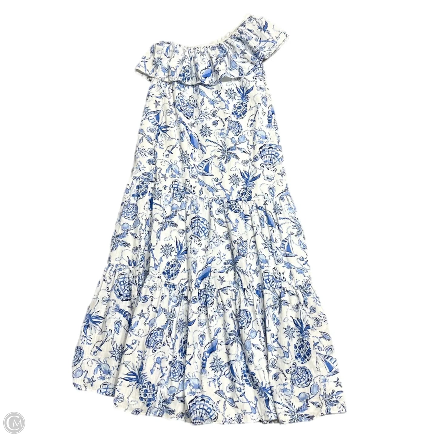 Dress Designer By Lilly Pulitzer In Blue & White, Size: S