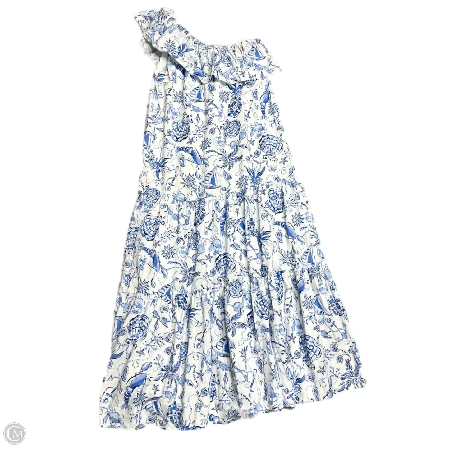 Dress Designer By Lilly Pulitzer In Blue & White, Size: S