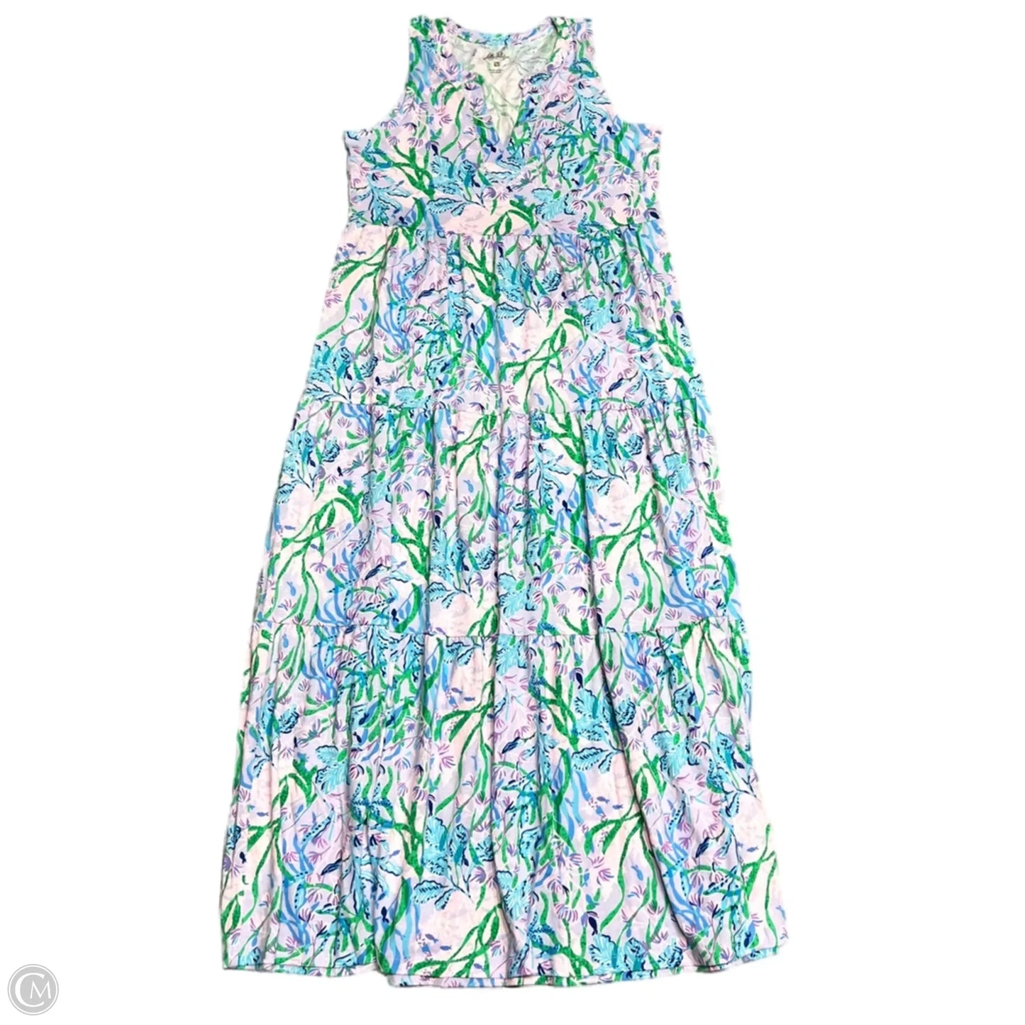 Dress Designer By Lilly Pulitzer In Blue & Purple, Size: M