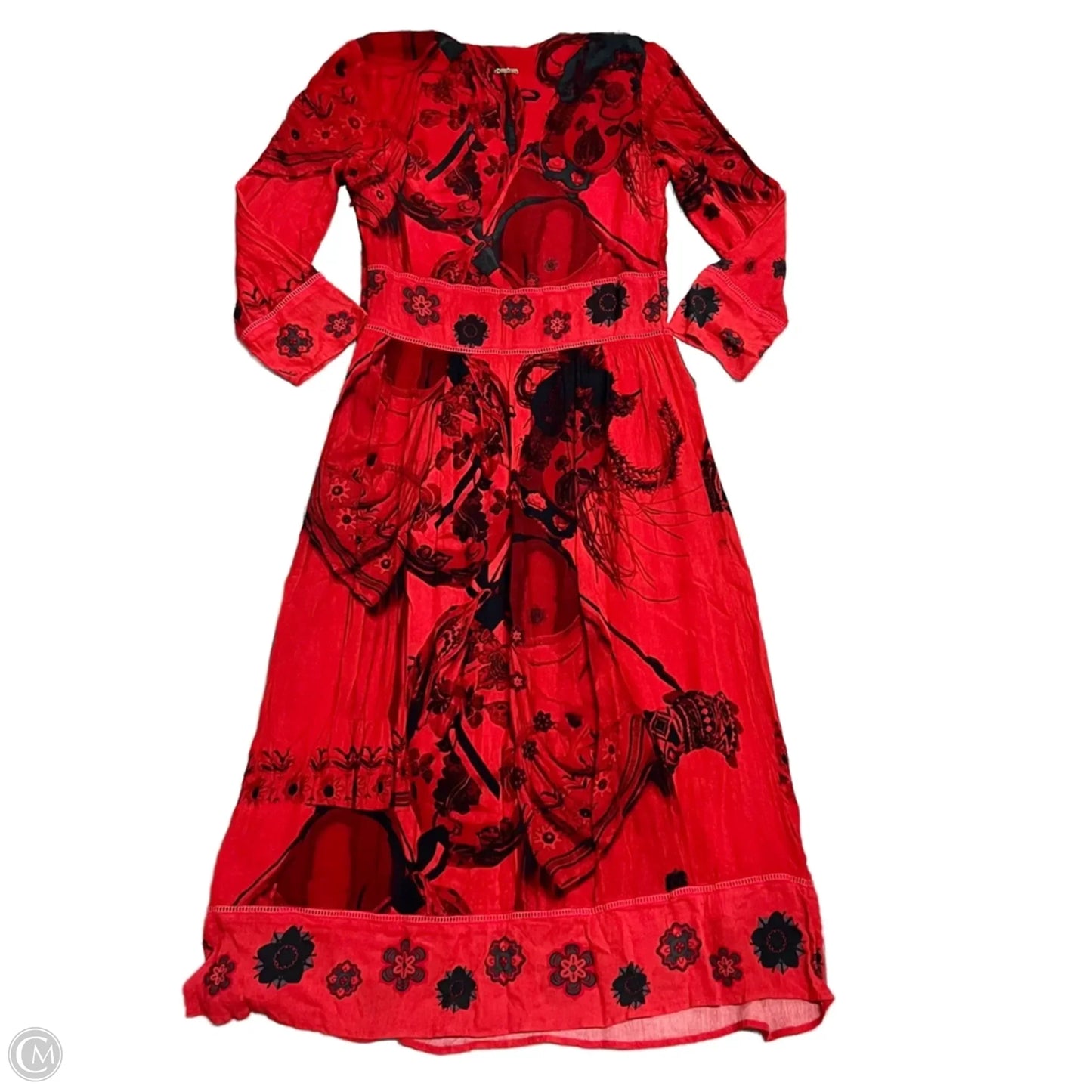 Dress Casual Midi By Desigual In Red, Size: Xs