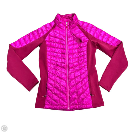 Jacket Puffer & Quilted By The North Face In Pink & Red, Size: S