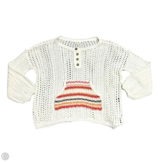 Sweater By Pol In Cream & Orange, Size: S
