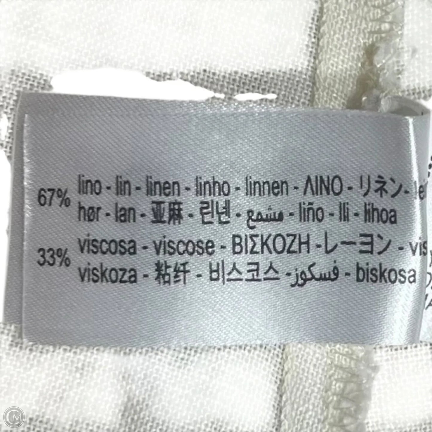 Dress Casual Maxi By Zara In Cream & Green, Size: Xl