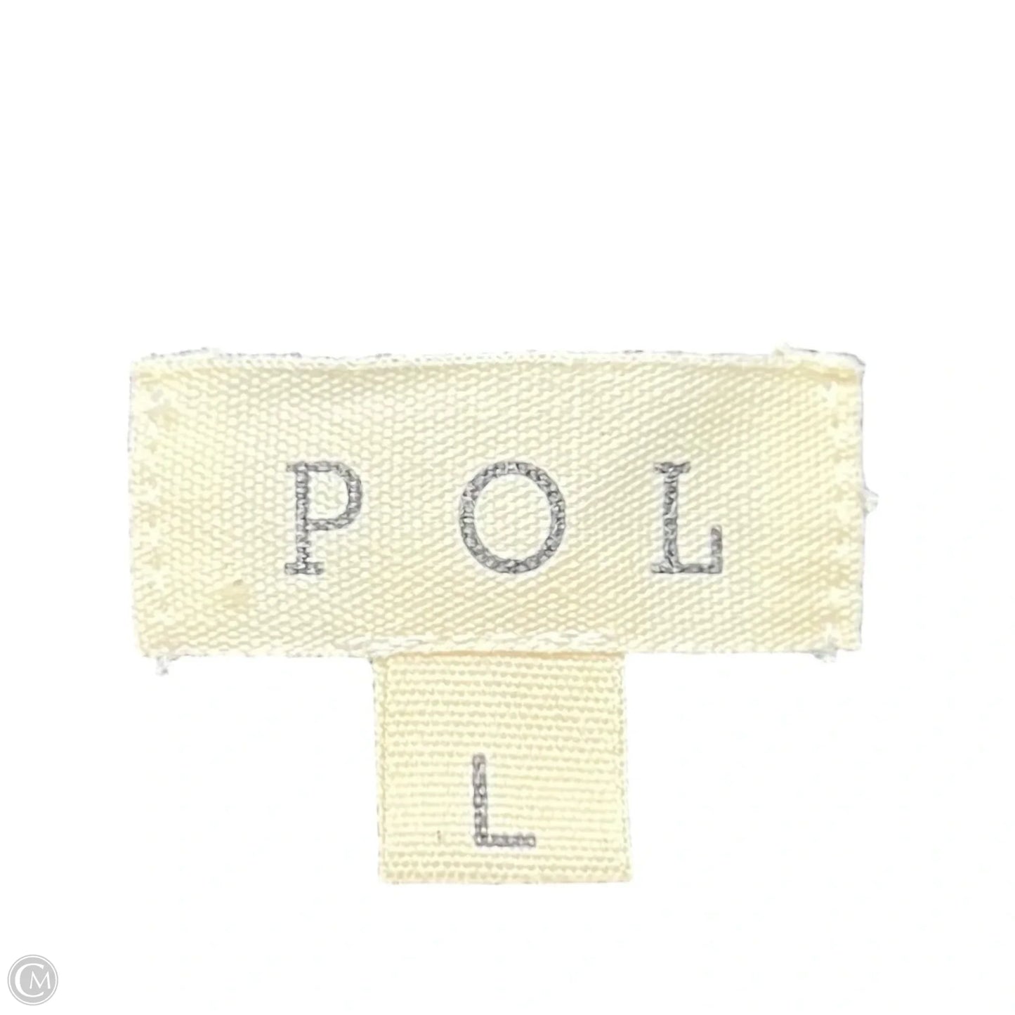 Sweatshirt Hoodie By Pol In Black & Cream, Size: L