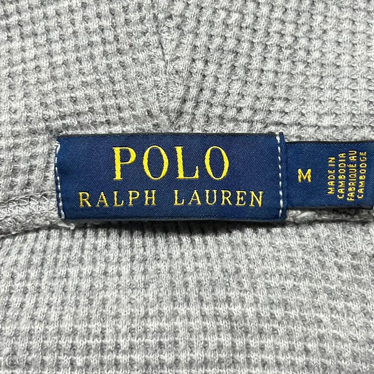 Sweatshirt Hoodie By Polo Ralph Lauren In Grey, Size: M