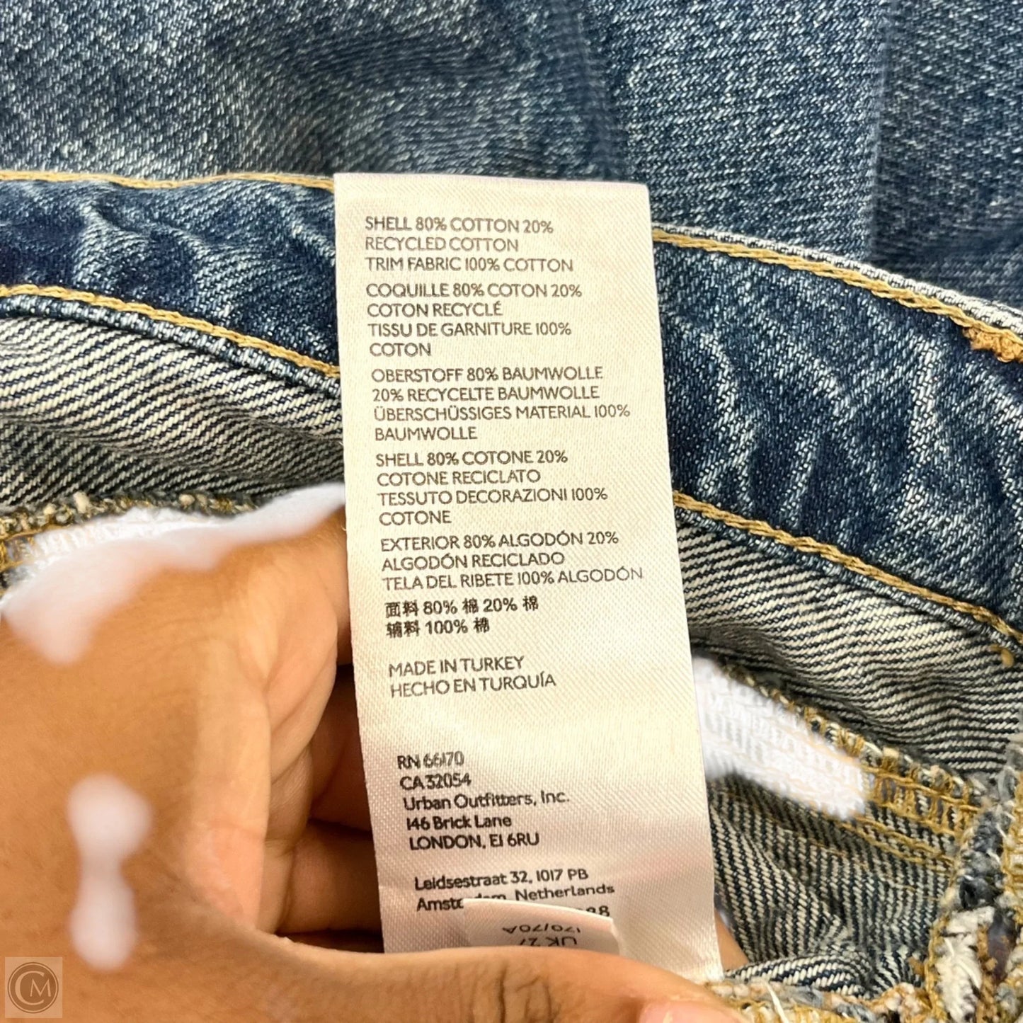Jeans Wide Leg By We The Free In Blue Denim, Size: 4
