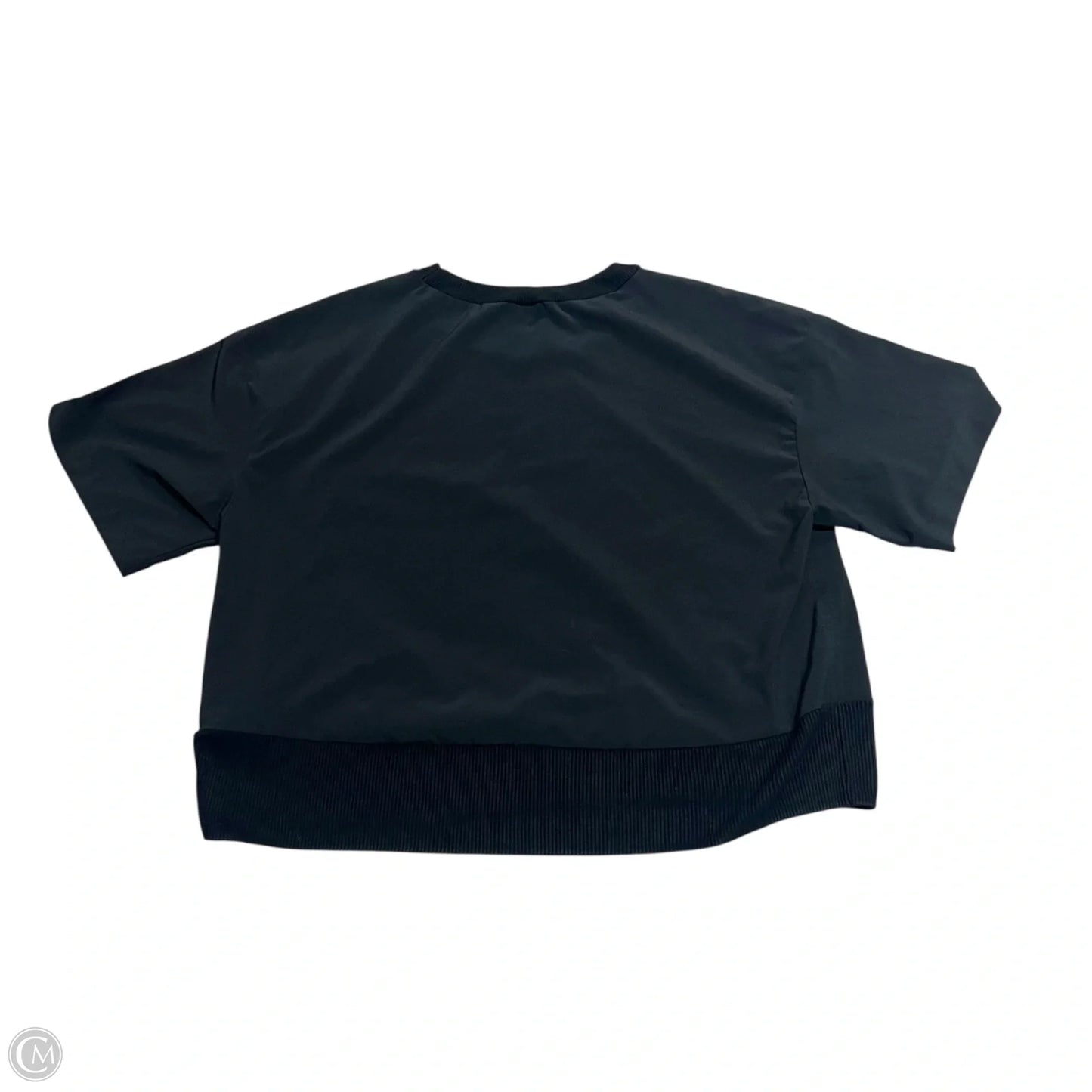 Athletic Top Short Sleeve By Athleta In Black, Size: S