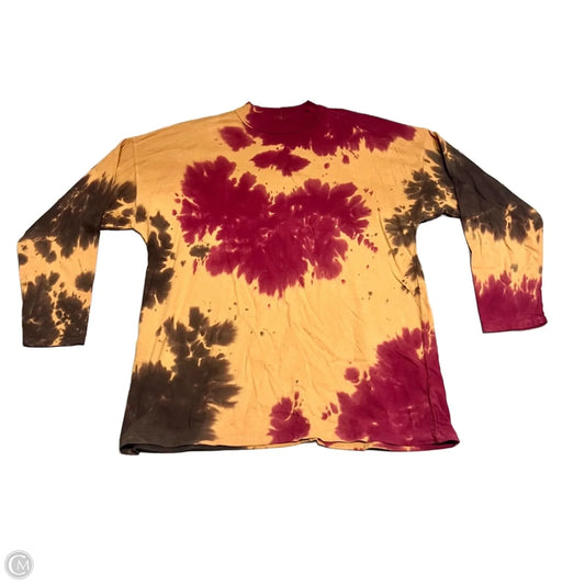 Top Long Sleeve By We The Free In Red & Tan, Size: S