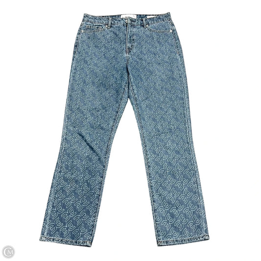 Jeans Straight By Sam Edelman In Blue Denim, Size: 8