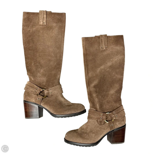 Boots Knee Heels By Jessica Simpson In Bronze, Size: 7.5